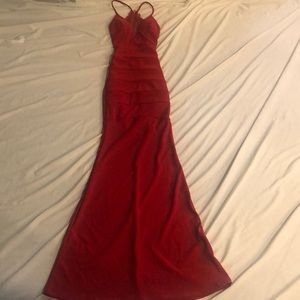 emerald sundae long prom red mermaid dress